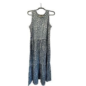 Maxi Dress / Ruffled / Soho Apparel Cheetah /Leopard print dress / size L / NWOT
